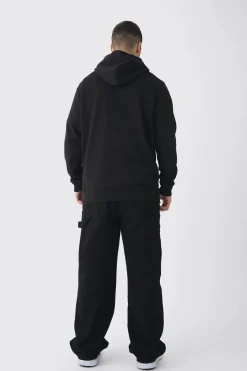 Tall Heart Embroidered Hoodie | BoohooMAN UK