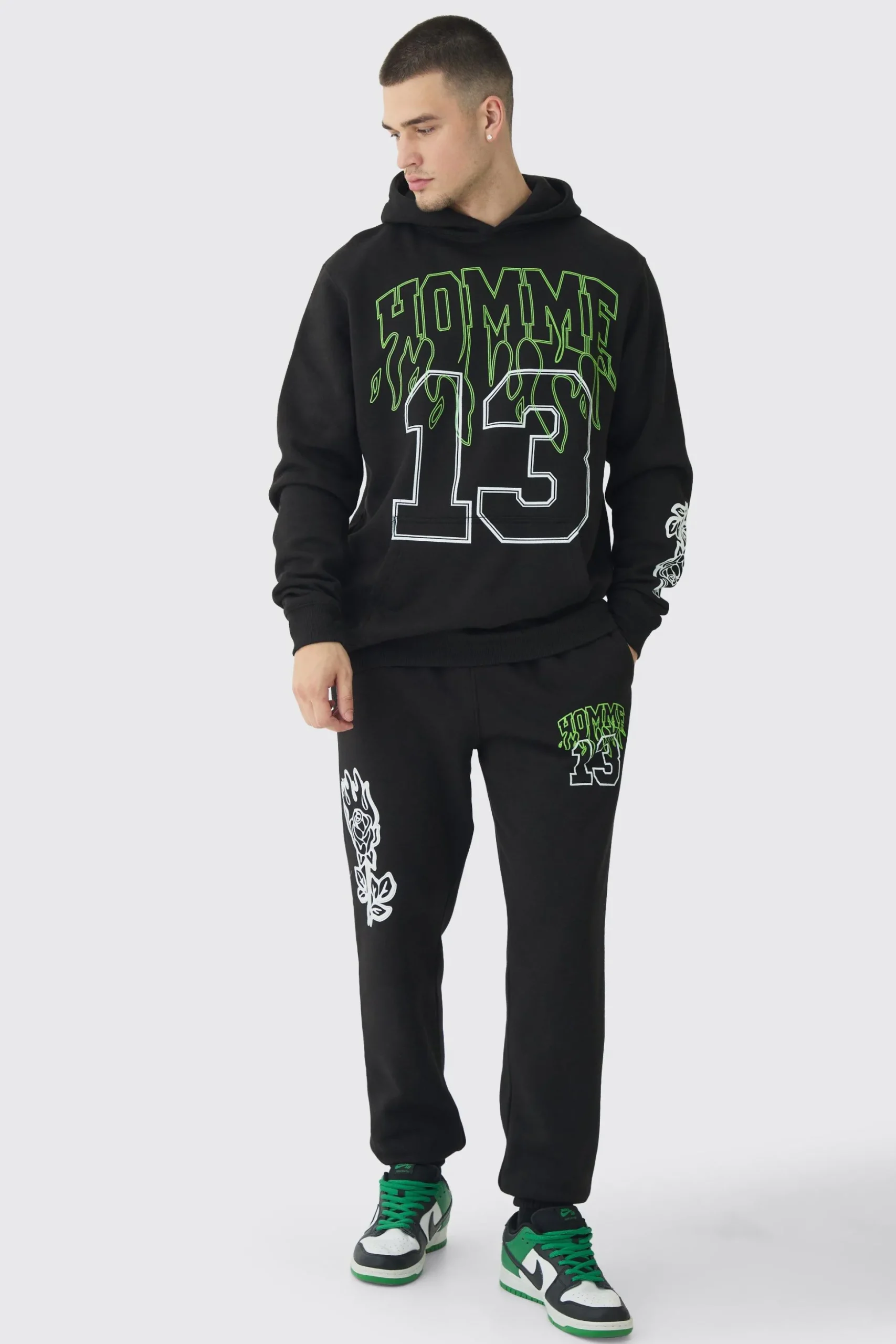 Tall Homme 13 Varsity Tracksuit | BoohooMAN UK