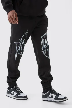 Tall Homme Splice Print Jogger | BoohooMAN UK