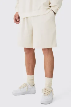 Tall Jacquard Knit Drawcord Shorts | BoohooMAN UK