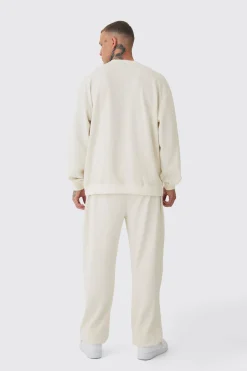 Tall Jacquard Knit Sweat | BoohooMAN UK