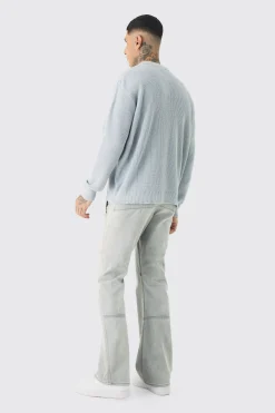 Tall Knitted Rugby Polo | BoohooMAN UK