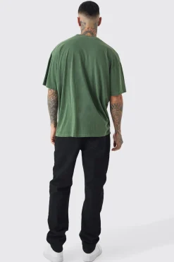 Tall Korn License Print T-shirt In Green | BoohooMAN UK
