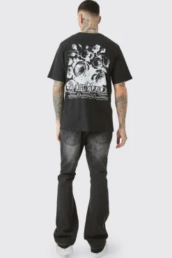 Tall Limited Edition Floral Print T-shirt | BoohooMAN UK