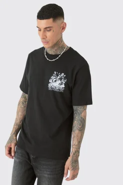Tall Limited Edition Floral Print T-shirt | BoohooMAN UK