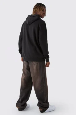 Tall Line Drawing Regular Fit Hoodie | BoohooMAN UK
