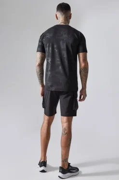 Tall Man Active Camo Raglan Regular Fit Performance T-shirt | BoohooMAN UK