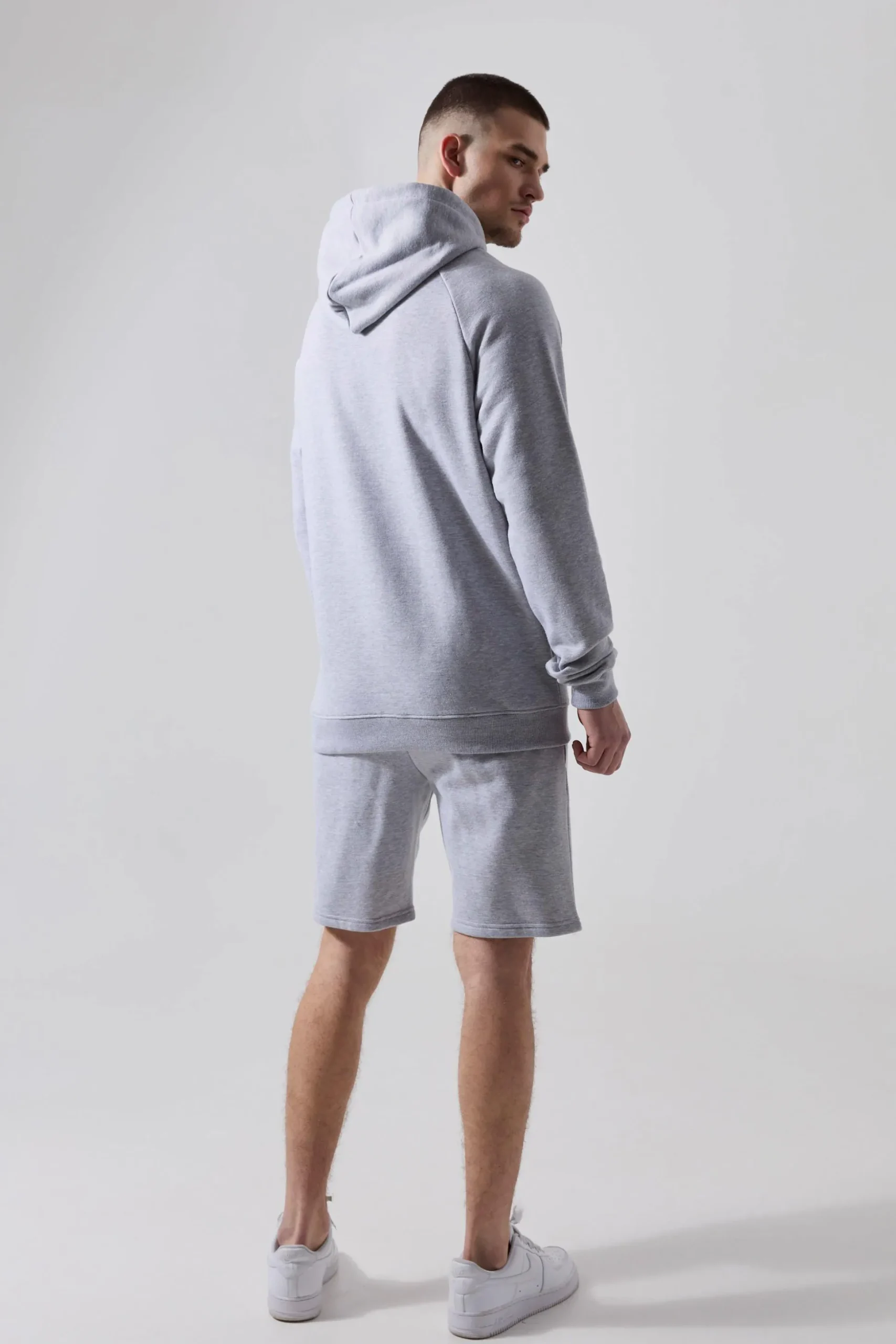 Tall Man Active Gym Regular Fit Training Hoodie & Short Set | BoohooMAN UK