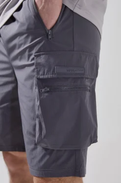 Tall Man Active Lightweight Regular Fit 5inch Cargo Shorts | BoohooMAN UK