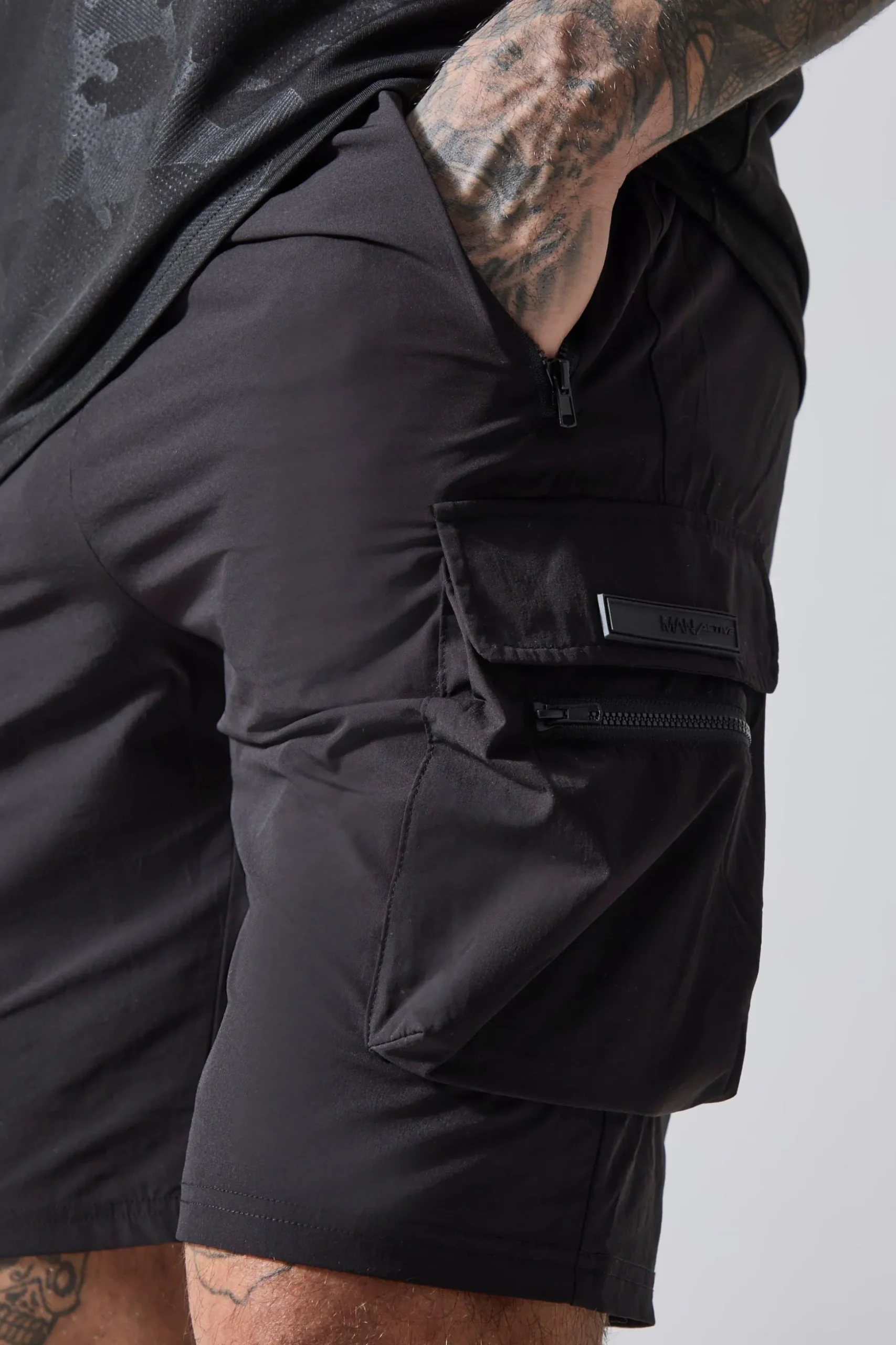 Tall Man Active Lightweight Cargo Shorts | BoohooMAN UK
