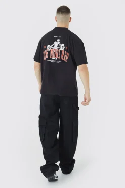 Tall Man Active One More Rep Oversized T-shirt | BoohooMAN UK