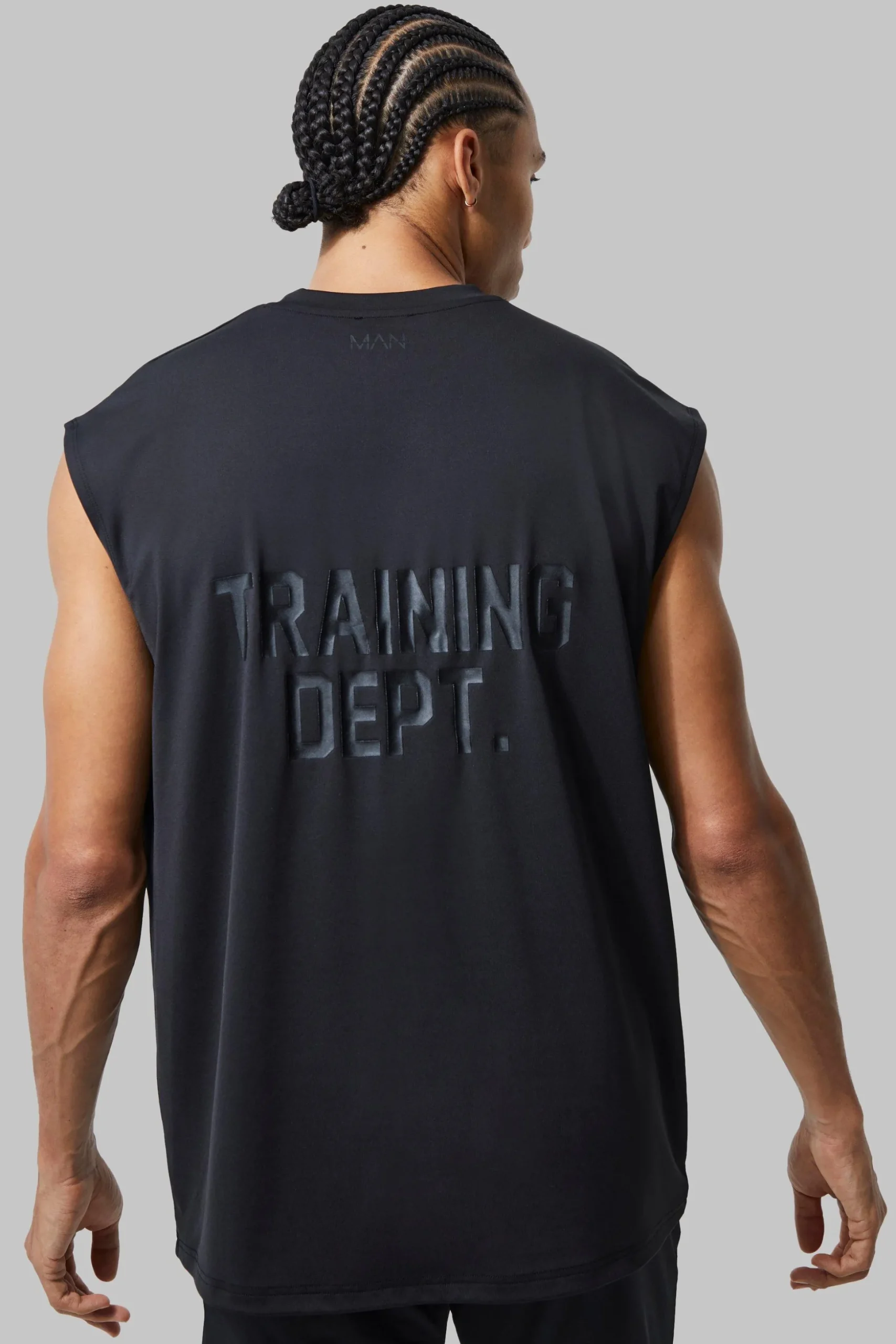 Tall Man Active Training Dept Oversized Tank | BoohooMAN UK