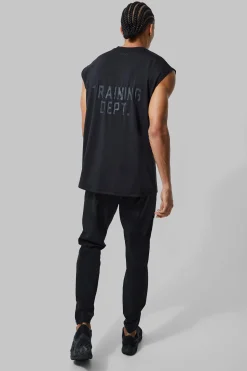Tall Man Active Training Dept Oversized Tank | BoohooMAN UK