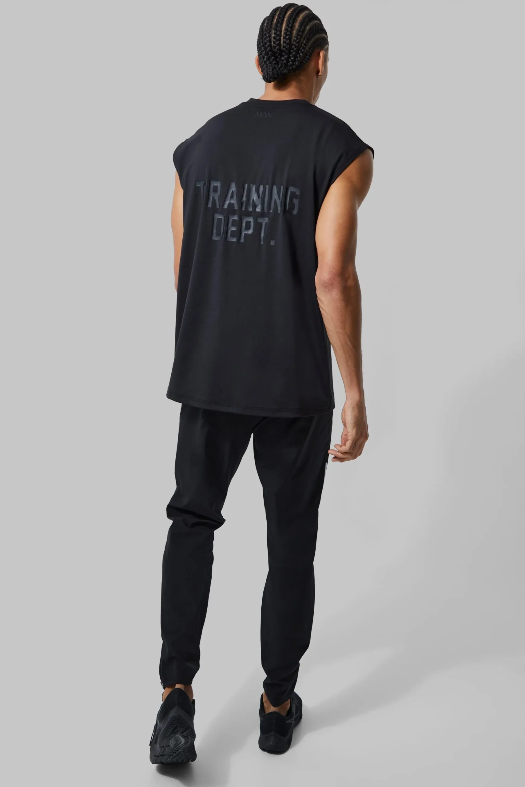 Tall Man Active Training Dept Oversized Tank | BoohooMAN UK