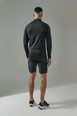 Tall Man Active Training Dept Muscle Fit 1/4 Zip | BoohooMAN UK