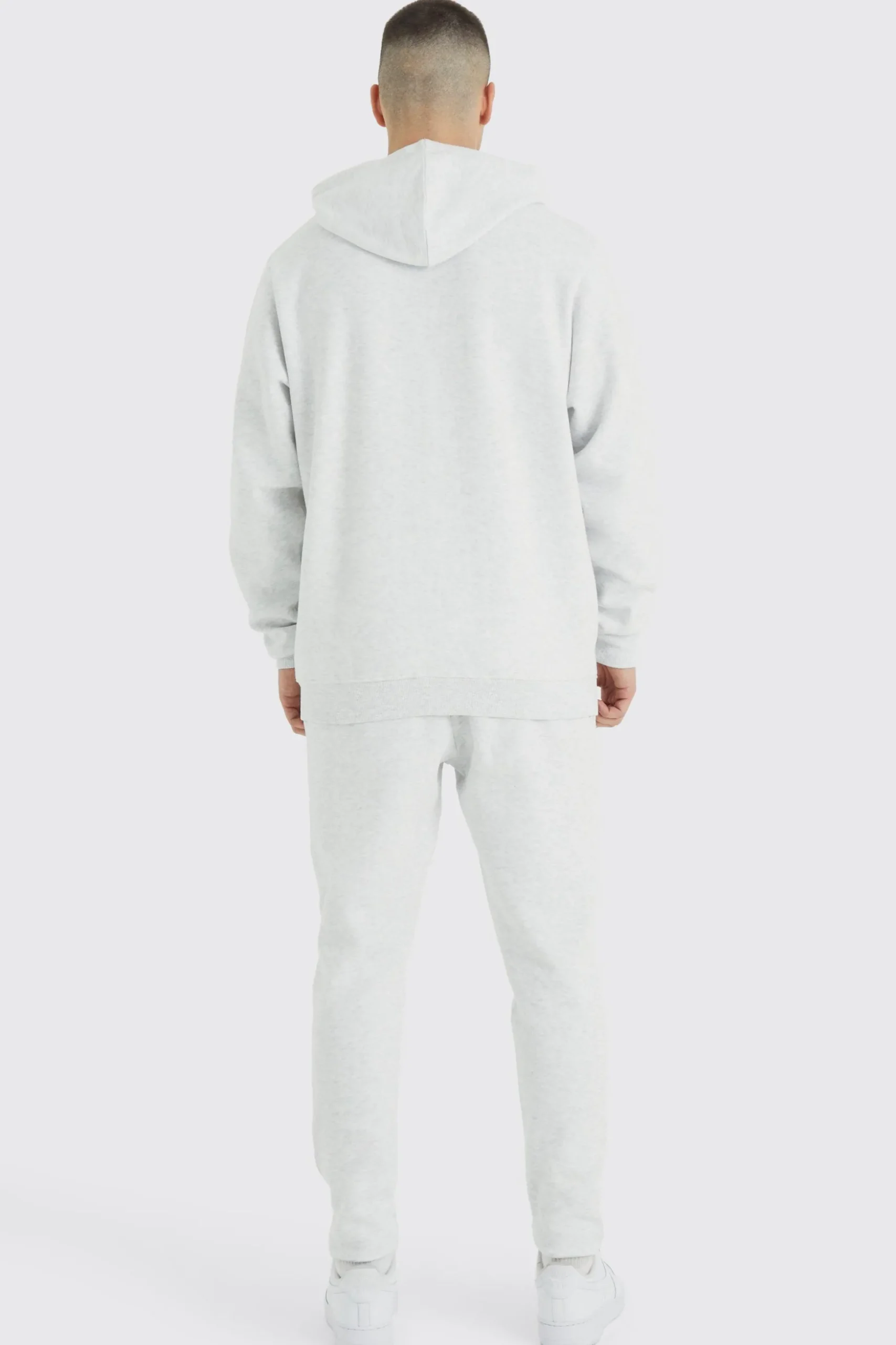 Tall Man Core Zip Through Hoodie | BoohooMAN UK