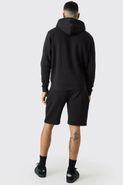Tall Man Dash Over The Head Hoodie In Black | BoohooMAN UK