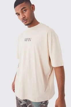Tall Man Dash Oversized Fit Extended Neck T-shirt | BoohooMAN UK
