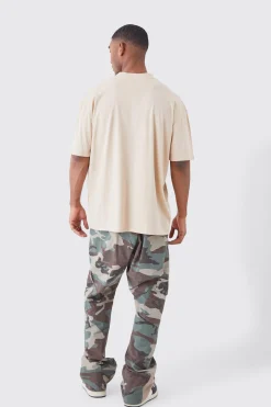 Tall Man Dash Oversized Fit Extended Neck T-shirt | BoohooMAN UK