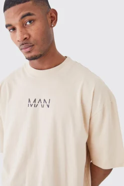 Tall Man Dash Oversized Fit Extended Neck T-shirt | BoohooMAN UK