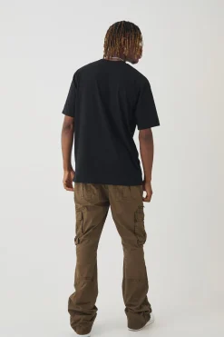 Tall Man Diamond Debossed T-shirt | BoohooMAN UK