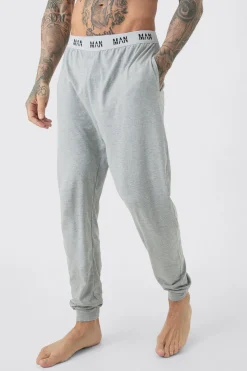 Tall Man Loungewear Joggers In Grey Marl | BoohooMAN UK
