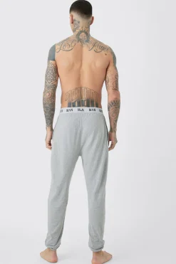 Tall Man Loungewear Joggers In Grey Marl | BoohooMAN UK