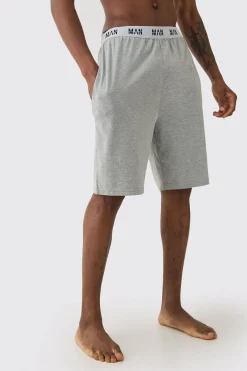 Tall Man Loungewear Shorts In Grey Marl | BoohooMAN UK