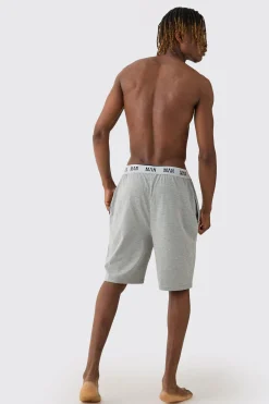 Tall Man Loungewear Shorts In Grey Marl | BoohooMAN UK