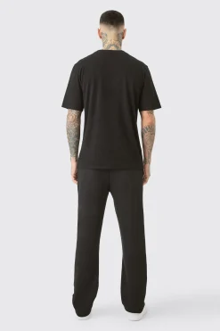 Tall Man Signature Embroidered T-shirt | BoohooMAN UK