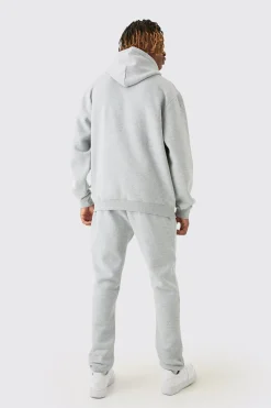 Tall Man Signature Skinny Fit Jogger In Grey Marl | BoohooMAN UK