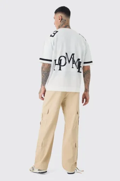 Tall Multi Cargo Gusset Baggy Cargo Trousers | BoohooMAN UK