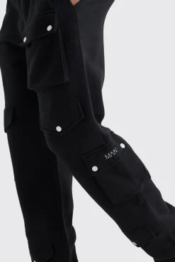 Tall Multi Pocket Cargo Jogger With Cuff | BoohooMAN UK
