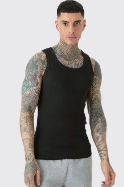 Tall Muscle Fit Vest | BoohooMAN UK