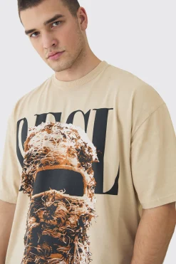 Tall OFCL Balaclava Graphic T-Shirt | BoohooMAN UK