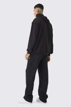 Tall OFCL Spray Hoodie & Relaxed Fit Jogger Tracksuit | BoohooMAN UK