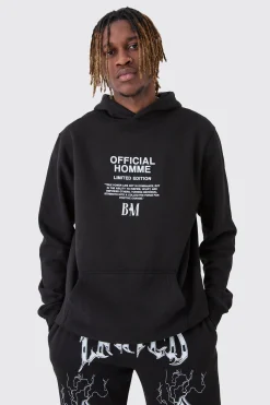 Tall Official Homme Regular Fit Hoodie | BoohooMAN UK
