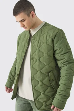 Tall Onion Quilted Liner Jacket | BoohooMAN UK