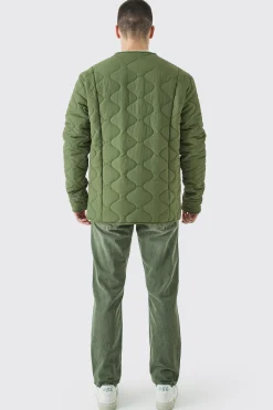 Tall Onion Quilted Liner Jacket | BoohooMAN UK