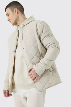 Tall Onion Quilted Liner Jacket | BoohooMAN UK