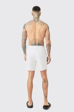 Tall Original Man Mid Length Swim Short | BoohooMAN UK