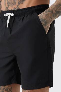 Tall Original Man Mid Length Swim Short | BoohooMAN UK