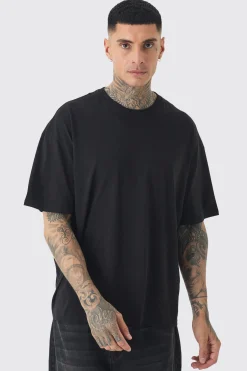 Tall Over The Seam Renaissance Back Print T-shirt In Black | BoohooMAN UK