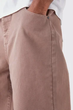 Tall Overdyed Denim Jorts | BoohooMAN UK