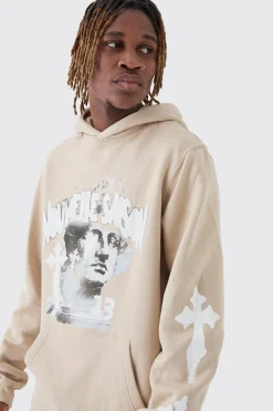 Tall Overdyed Gothic Renaissance Oversized Tracksuit | BoohooMAN UK