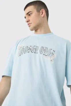 Tall Oversized Boxy Extended Neck Bird T-shirt | BoohooMAN UK