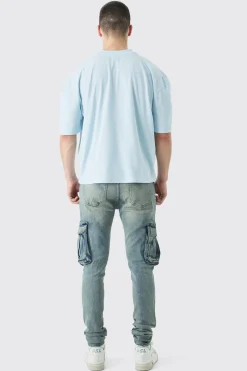 Tall Oversized Boxy Extended Neck Bird T-shirt | BoohooMAN UK