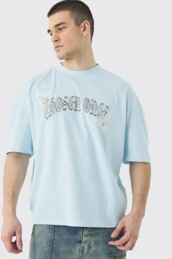 Tall Oversized Boxy Extended Neck Bird T-shirt | BoohooMAN UK
