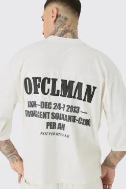 Tall Oversized Boxy Half Sleeve Moto T-Shirt | BoohooMAN UK