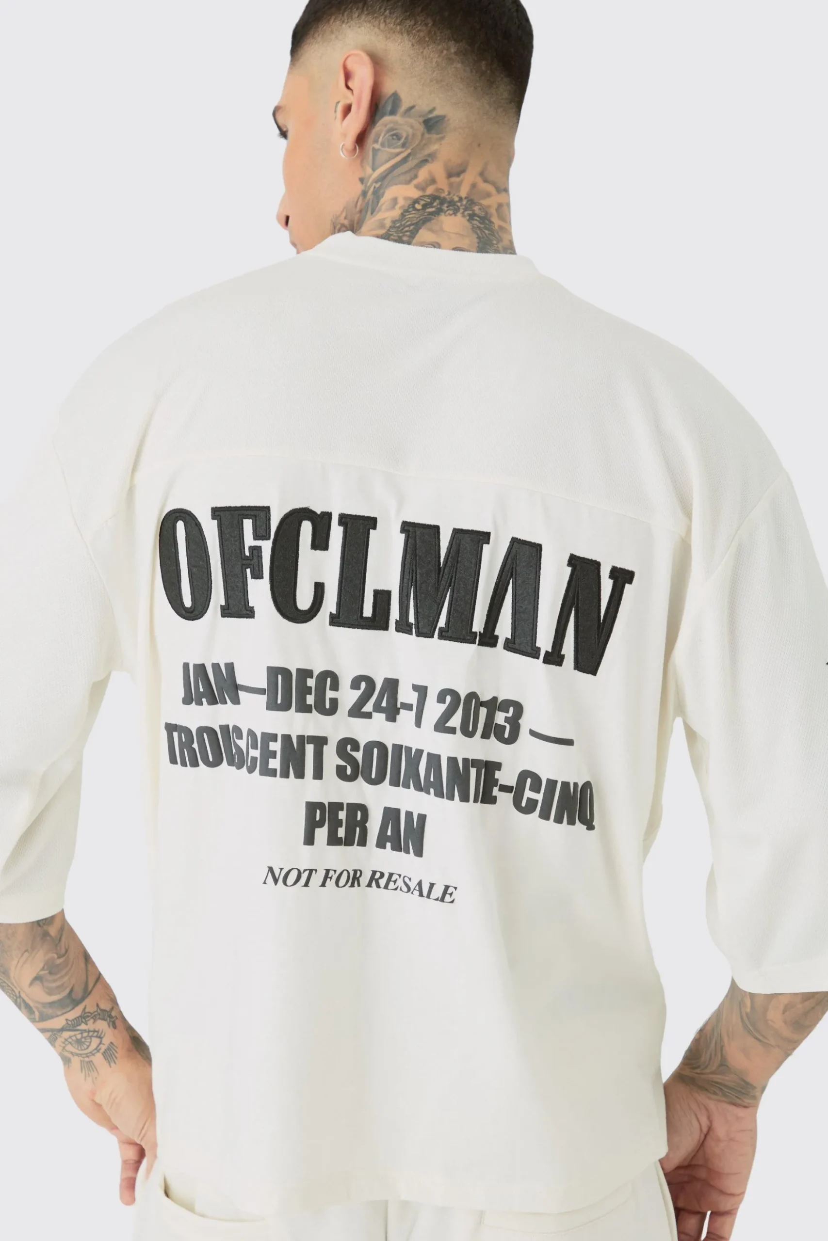 Tall Oversized Boxy Half Sleeve Moto T-Shirt | BoohooMAN UK